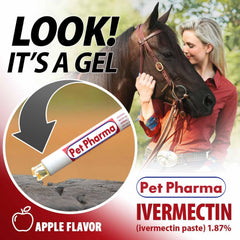 Pet Pharma administration-cheval pate ivermectine, méthode simple et sûre.