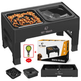 PET POWER bols eleves chien, hauteurs reglables pour un confort durable lors des repas.