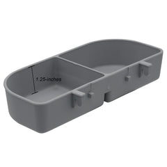 Pet Prime gobelet-double-chenil, étiquettes Nourriture et Eau.