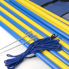 Set slalom portable Pet Prime, idéal pour créer des parcours extérieurs