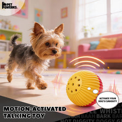 Babble Ball Pet Qwerks: surface ABS durable pour mordiller.