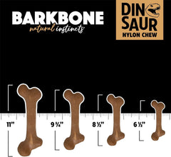 Pet Qwerks Dinosaur BarkBone goût bacon – arôme durable pour sessions de mastication.