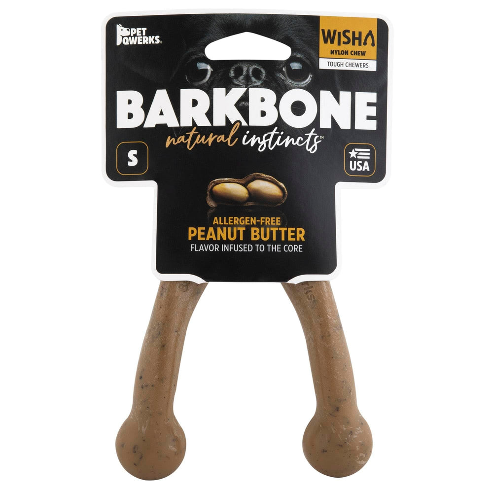 Pet Qwerks Wishbone BarkBone nylon durable pour mâchage intense