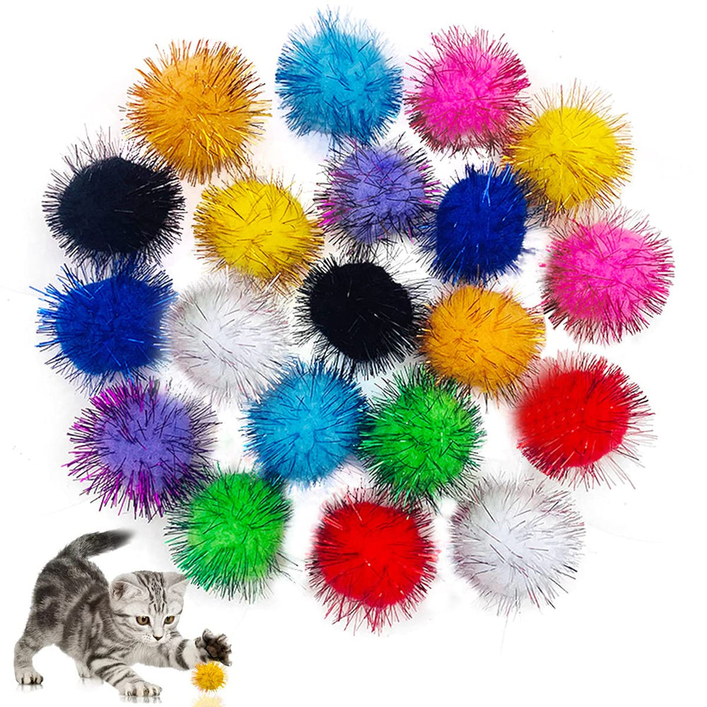 PET SHOW balles scintillantes pour chats d’intérieur, parfaites pour le jeu.