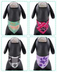 PET SHOW bandana chien motif patte, couleurs variées pour divers looks.