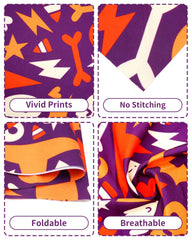 Bandana Halloween PET SHOW motif os pour chien — accessoire sans couture.