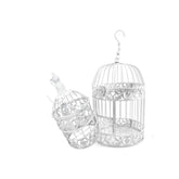 PET SHOW cages rondes en métal noir et blanc, décor mural polyvalent pour intérieur et extérieur.