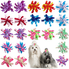 PET SHOW noeud-cheveux pour petit chien en rose, pratique pour degager les yeux.