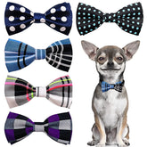 PET SHOW noeud-papillon rouge-pois sur collier, style ludique pour petites races.