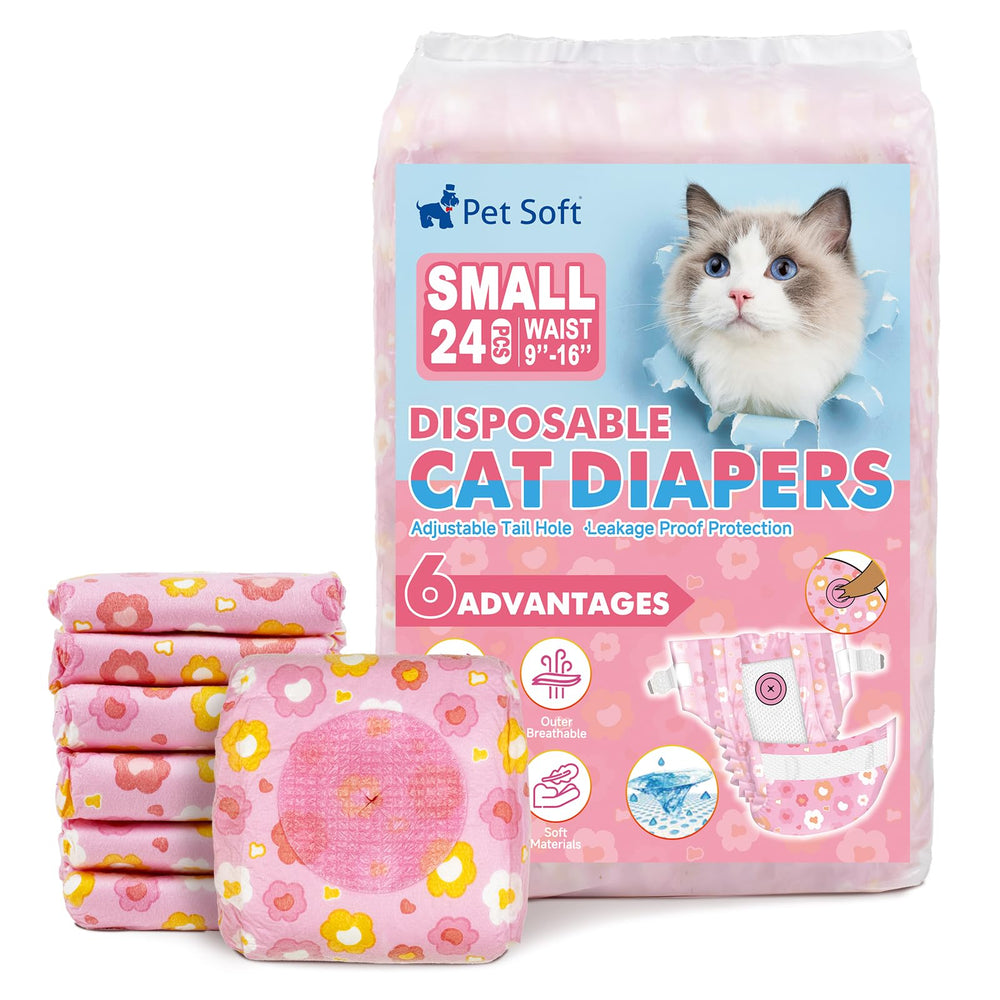 Pet Soft couches chat motif fleurs, protection légère et confortable pour petits chats.