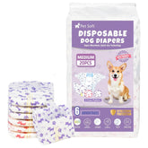 Couches Pet Soft pour chienne femelle avec indicateur d'humidité pour rester au sec