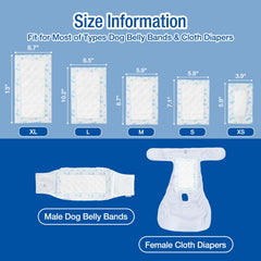 Pet Soft coussinets polyvalents utiles lors de déplacements, chaleurs ou incontinence des chiens.