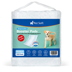 Emballage Pet Soft Liner Booster de 100 pièces pour chiens, pratique.