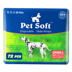 Pet Soft noyau ultra absorbant pour chien mâle, protection efficace contre les fuites.
