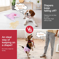 Pet Soft suspendeurs bretelles elastiques anti-glissement pour chien.