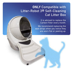 Ensemble filtre et joints PET STANDARD pour Litter-Robot 3, compatibilité fiable.
