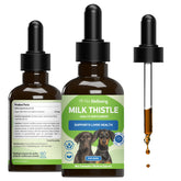 Pet Wellbeing Milk Thistle – bouteille, soutien hépatique naturel pour chiens