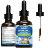 Flacon Pet Wellbeing Blood Sugar Gold pour chats, soutien potentiel de la glycémie