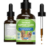 Bouteille Pet Wellbeing Thyroid Support Silver prête à soutenir l'énergie et le métabolisme chez le chien