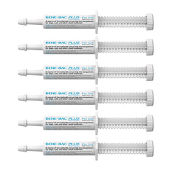 Bene-Bac Plus Gel de PetAg, seringue 15 g, lot de 6: soutien digestif potentiel pour animaux.