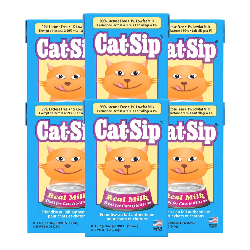 PetAg Cat-Sip lait réel — bouteille prête à servir pour chats, hydratation pratique