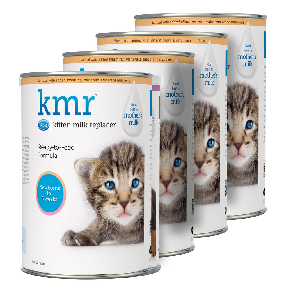 Bouteille PetAg KMR chaton, lait de remplacement facile à digérer pour chatons nouveau-nés.