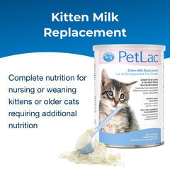 PetLac, mélange eau chaude, préparation rapide pour nourrir les chatons sans stress.