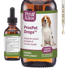 ProsPet Gouttes PetAlive: bouteille prête à soutenir le système urinaire canin.