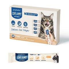 PETPHABET tube thon crème: friandise tactile pour chat actif et gourmand