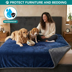 PetAmi Couverture microfibre douce: toucher agréable et nettoyage facilité.
