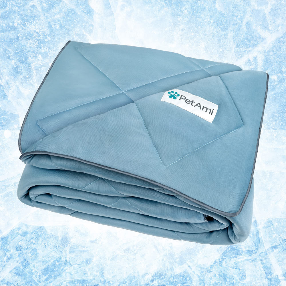 PetAmi couverture-refroidissante: douceur et régulation thermique pour chien ou chat.