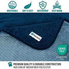 PetAmi douceur double-face réversible, confort moelleux pour siestes.