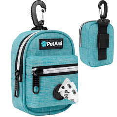 Porte-sacs PetAmi pour laisse avec clip, accès rapide lors des promenades.