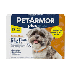 Emballage PetArmor Plus pratique pour chien petit.