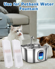 Éponges pré-filtre Petbank pour fontaine à chat, prévention des débris et entretien facilité.