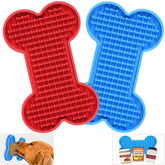 Petbank Lick Mat en forme d os attire l’attention lors du bain