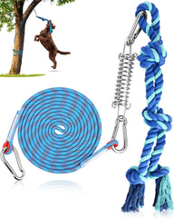 Jouet bungee Petbobi pour chien en extérieur favorisant le jeu et la dépense d'énergie.