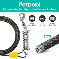 Petbobi piquet en sol 16 pouces, installation rapide et stable