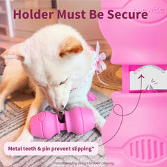 Dents en acier inoxydable de PetClan Chewise pour une prise fiable.
