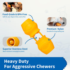 PetClan Chewise, mécanisme d insertion et auto-centrement facilitant le montage.