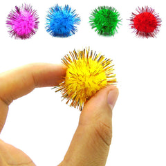 PETDCHEB Boules chat scintillantes, légères et faciles à manipuler pour les jeux.