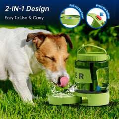 PETDOTT design deux-en-un bouteille et bol, solution compacte