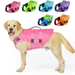 Gilet PETDSH pour chien grand en nylon, flottant et durable.