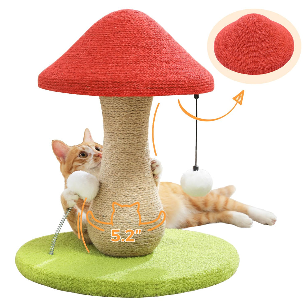 PETEPELA champignon chat - grattage en sisal pour protéger vos meubles