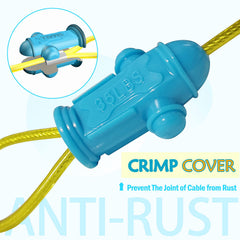 Capuchons crimps Petest protègent les extrémités du câble contre la rouille et l'usure.