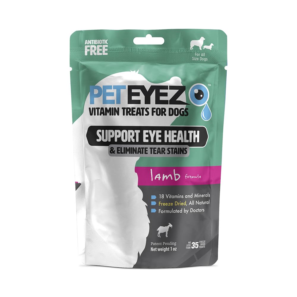 PetEyez saveur agneau : friandise naturelle pour le bien-être des yeux.