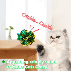 PETFAVORITES: jouet balles interactif crinkle pour chats et chatons
