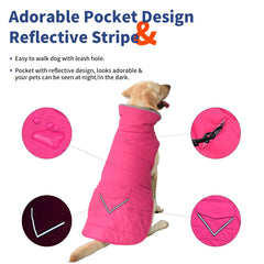 Manteau Petglad doublé de polaire douce, chaleur agréable lors des journées froides.