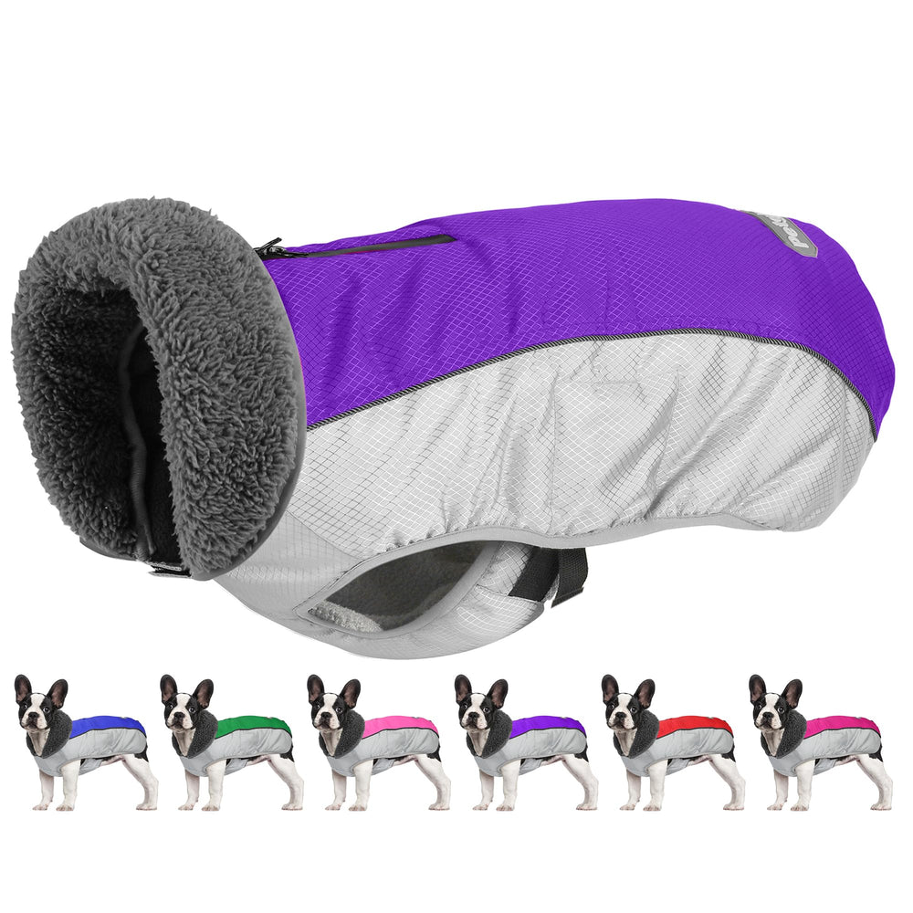 Petglad manteau chien imperméable ripstop, protège du froid et de la pluie.