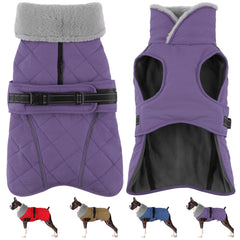 Petglad manteau chien imperméable violet, garde votre chien au sec lors de sorties pluvieuses.